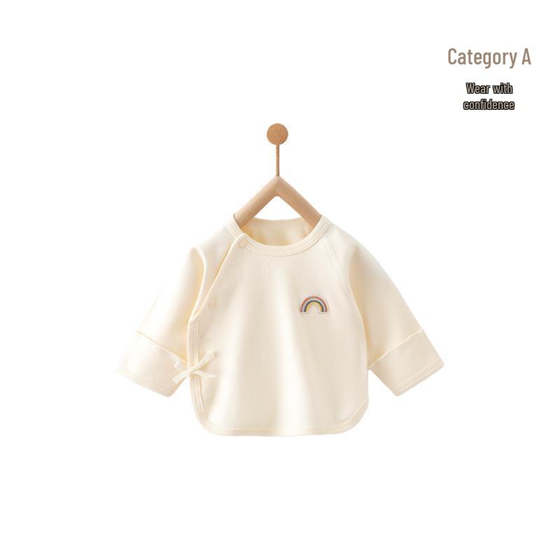 Neugeborenes T-Shirt aus reiner Baumwolle ohne Etikett – Frühling/Herbst Stil