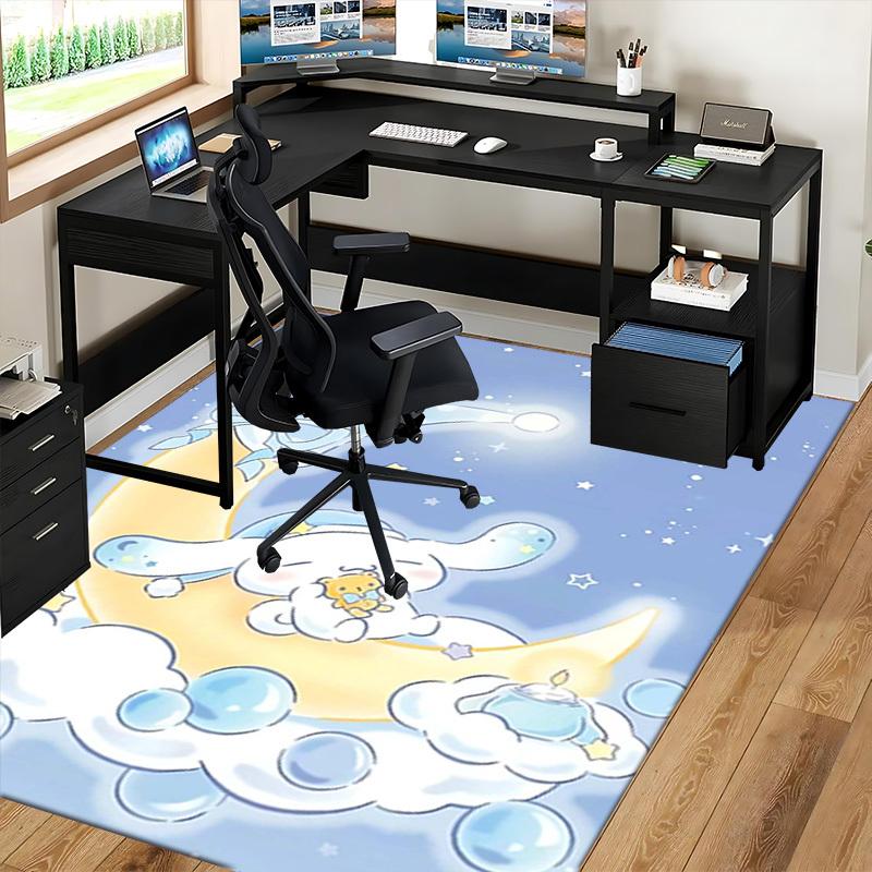 Anime Cartoon Design Chair Mat - Non-Slip Carpet for Office Chairs, Home Decor, Living Room, Bedroom, Game Room & Dormitory Flooring.E016