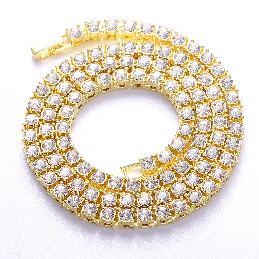 Bransoletka Hip Hop 1 Rząd Łańcuch Tenisowy Sprzedaż Bling CZ Iced Out Cyrkonia Sześcienna Bransoletki Łańcuch Tenisowy Kobiety Mężczyźni Biżuteria