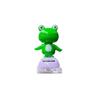 Solar-Powered Frog Cartoon Car Ornament for Roof, Tail, Trunk, or Interior Decoration