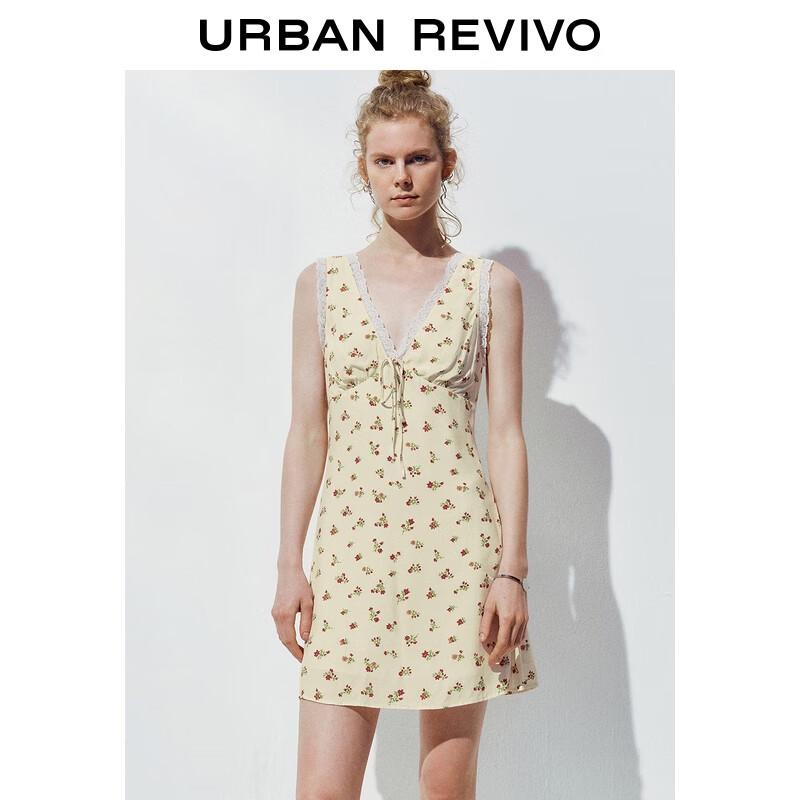 

Женское мини-платье UR с цветочной кружевной отделкой S