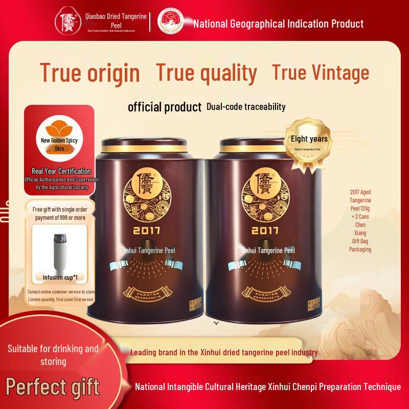 Qiaobao Xinhui 2017 Vintage Aged Chenpi