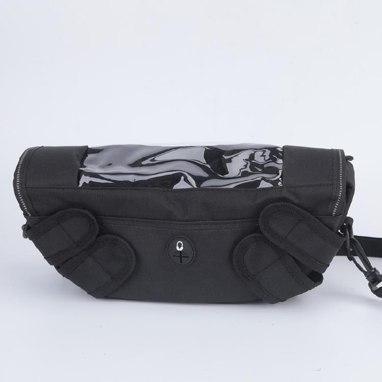 Phone Viewing Case Organizer for Motorcycle Handlebars, Lightweight Fabric Storage Bag for Delivery Couriers, Route Checks, and Accessible Small-Item