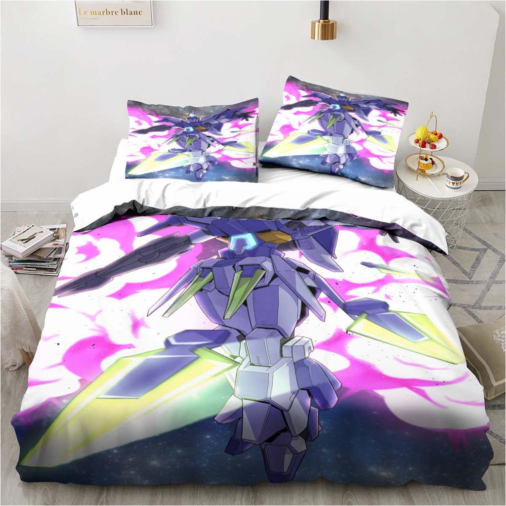 Fashion Anime Robot BANG BRAVERN Home Textile Pillow Case Bed Linen Duvet Covers Kids Comforter Bedding Sets For Home Textiles