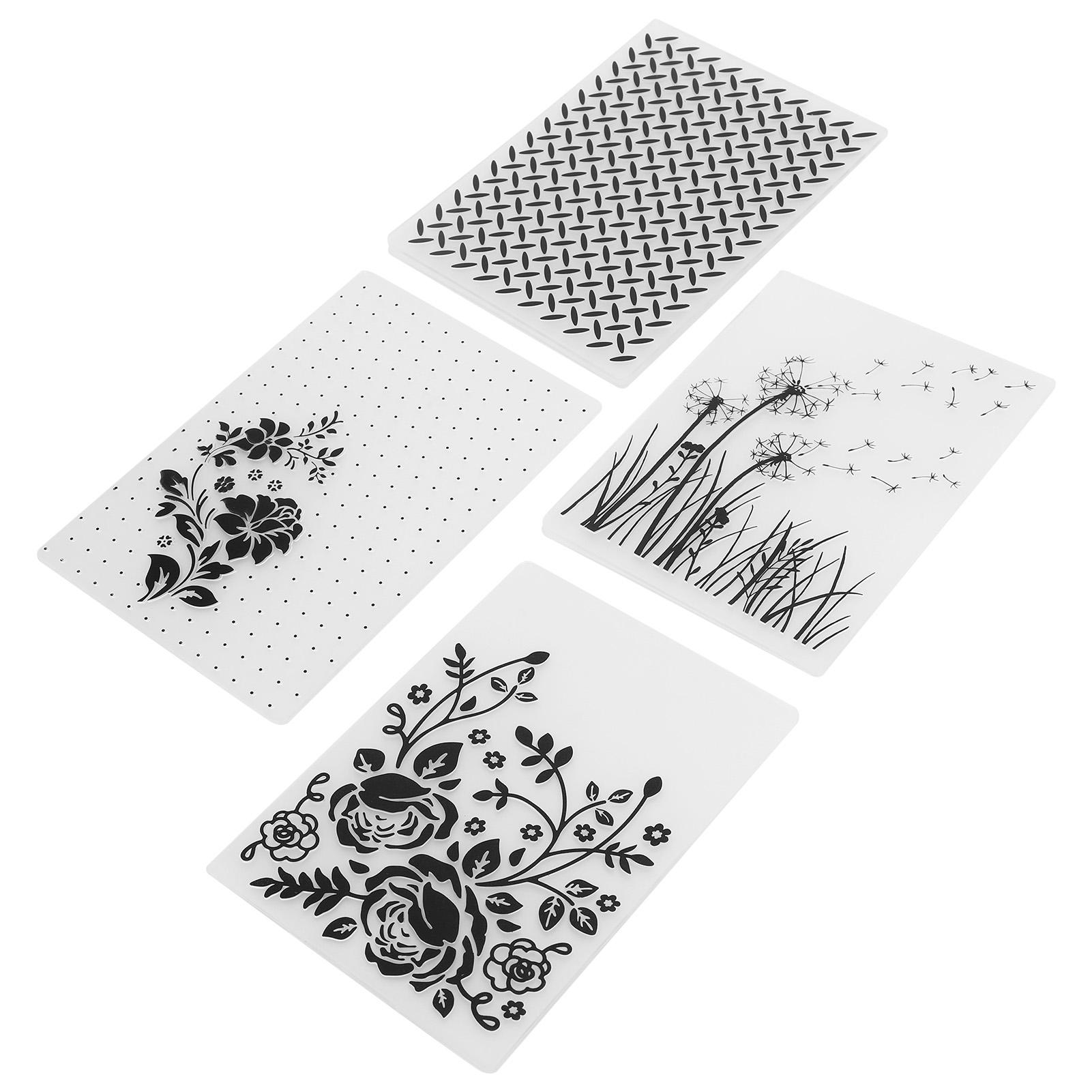 

4шт пластиковые папки для тиснения DIY изготовление карточек скрапбукинг тисненый шаблон бумага ремесло