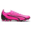 Puma Ultra Ultimate Comfortable Versatile Mg (Rubber Short Stud) Football Shoes Unisex Football Shoes Pink Black White 107749-01