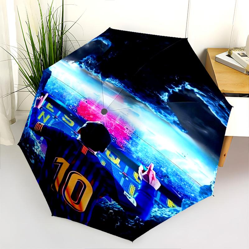 Lionel Messi: Ombrello pieghevole Campo Leggenda Ombrello 8 stecche parapioggia leggero Ombrello da sole