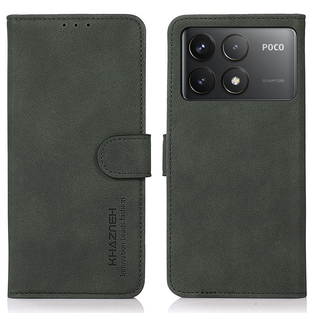 

For Xiaomi Poco F6 Pro 5G/Redmi K70 Pro 5G/K70 5G Cases Magnetic Leather Mobile Phone Cover Green