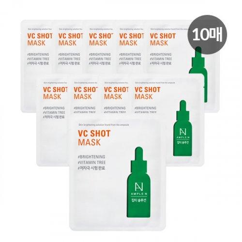 Amplen VC Shot Whitening Mask Pack 10 Sheets none