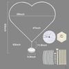 Love Balloon Column Arch Frame Simple for Birthdays Baby Showers Graduations