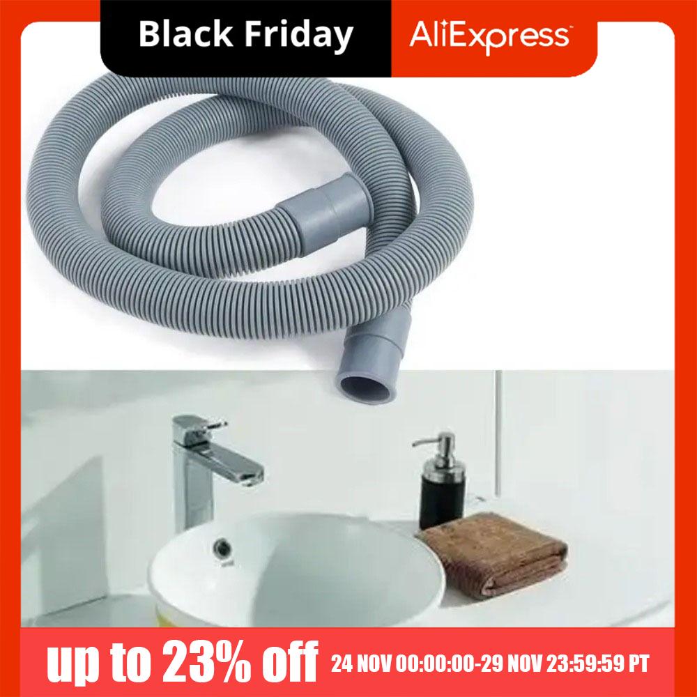 Plastic Wash Machine Drain Hose Convenient Grey Waste Drain Hose Durable Universal Dryer Drain Hose Dishwasher