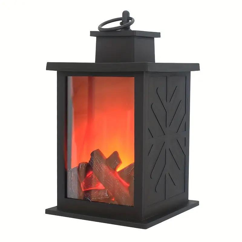 Creative LED Candlestick Lantern: Small Simulated Flame Home Decor Ornament