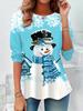 Women's Sweatshirt 3D Prints Christmas Theme Kawaii Graphics Long Sleeve T-shirt Casual Loose Fit O-Neck Tee Long Sleeve Tops