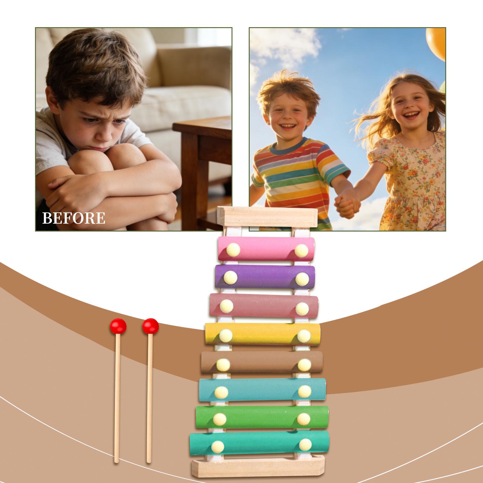 

Educational Toys, Xylophones, Early Childhood Education Toys, Fun Sensory Brain-training Toys, Enhance Concentration one size білий