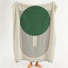 Coperta in Flanella Stile Bauhaus Adatta per Divano Soggiorno Camera da Letto