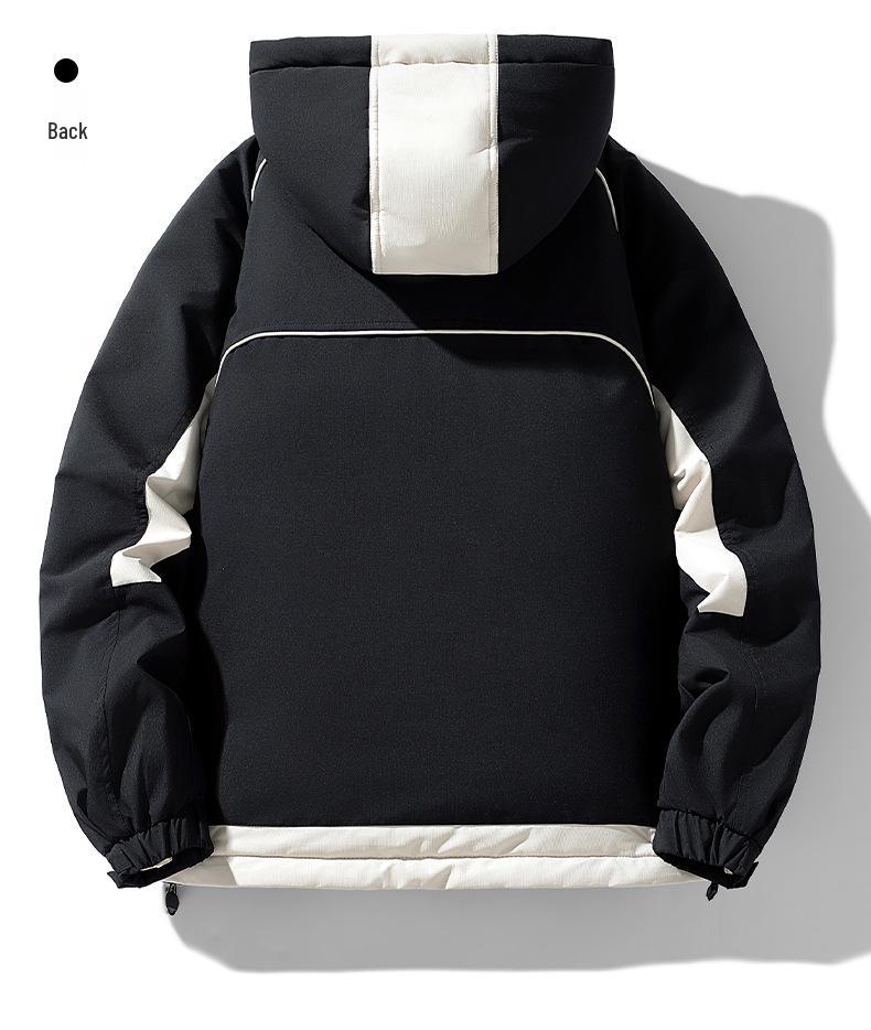 Men's 2025 Warm Hooded Down Jacket - Loose Fit Winter Top