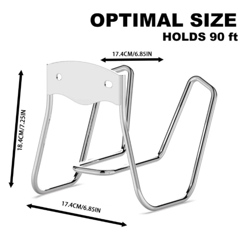 Rust-Proof Garden Storage Rack Silver Finish Garden Hose Hanger Water Pipe Organization  Garden Use