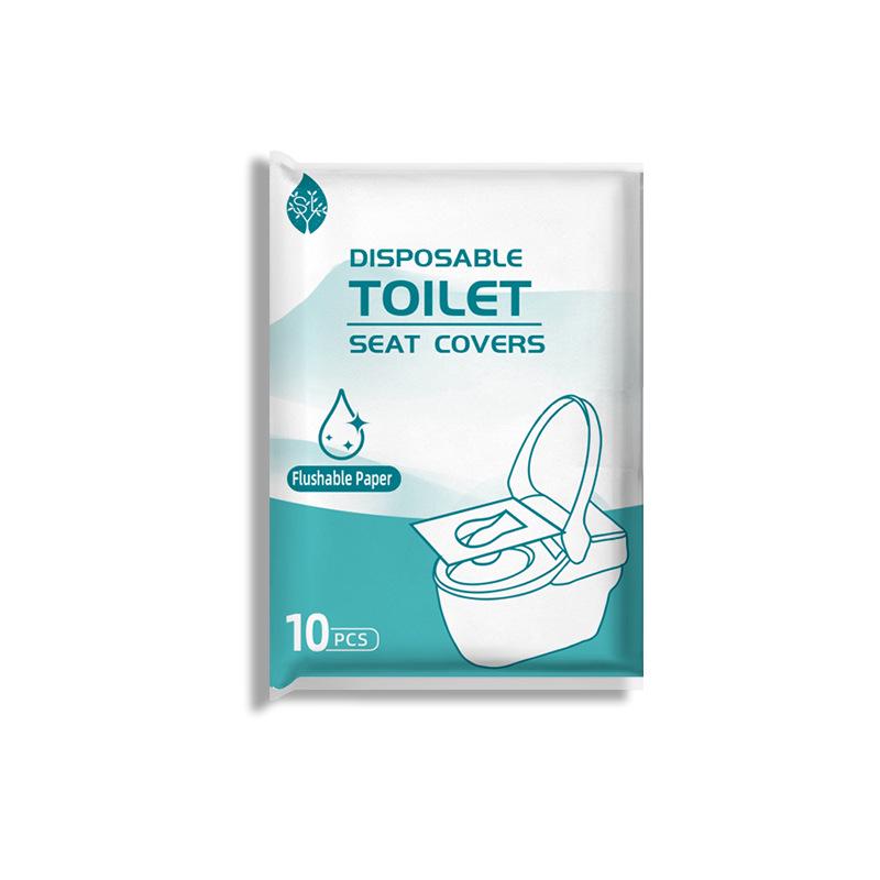 Couvre-siège de toilette jetable portable hydrosoluble - Usage transfrontalier