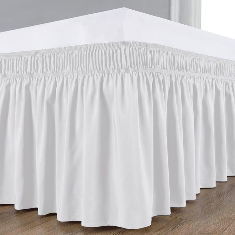 Removable Bed Ruffles Elastic Bed Side Skirt New Bed Skirt  Home