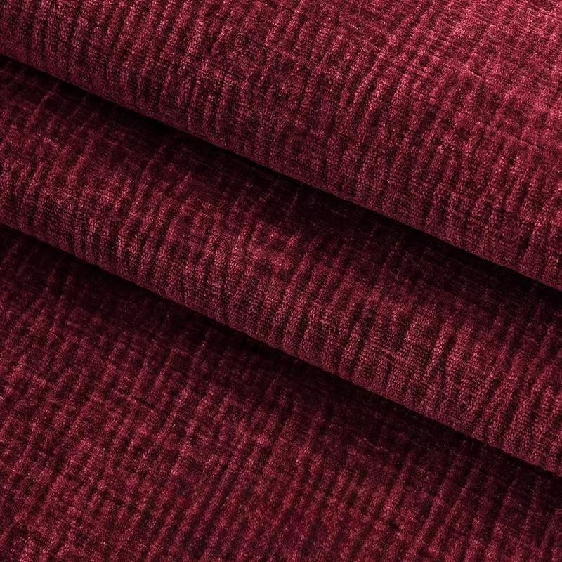 Thickened Plain Chenille Fabric Jacquard for Sewing Curtains Sofacovers Sewing Striped Pattern Textile Skin-friendly Textured