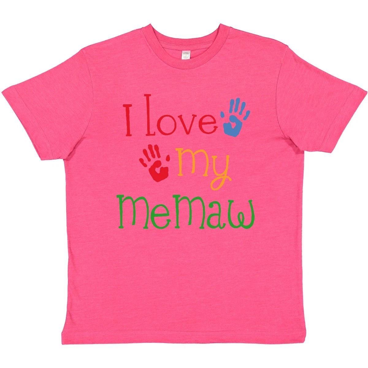 Inktastic I Love My MeMaw Youth T-Shirt Grandma Grandmother Grandchild Handprint 120