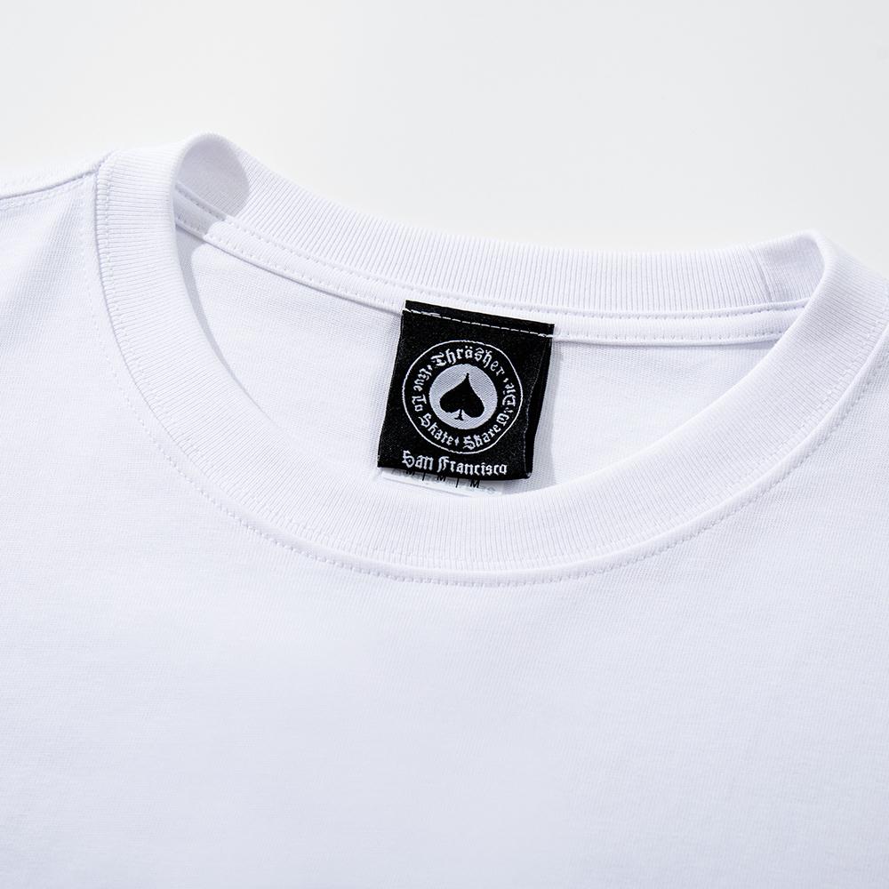 2012 Summer Thrasher Skateboard Magazine Letter Print T-Shirt Men Women Oversized Cotton Short Sleeve Casual Streetwear Tee Top