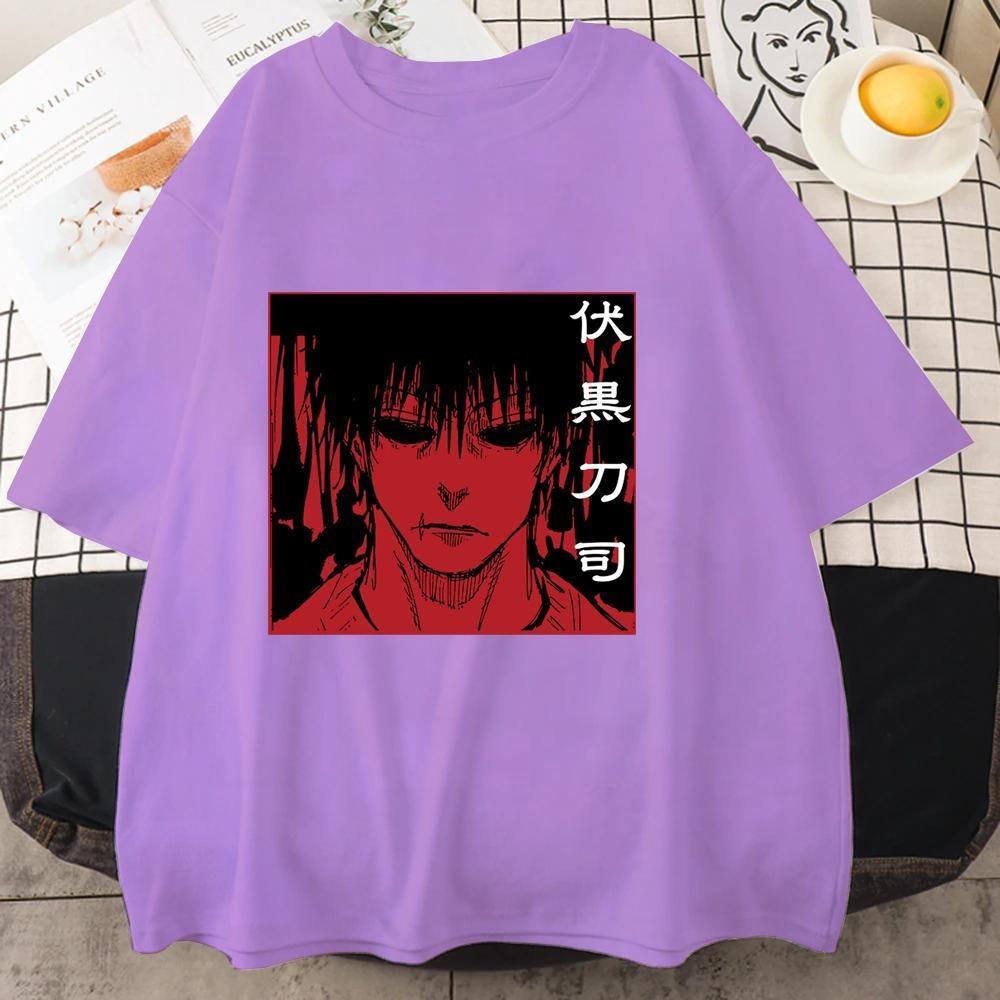 Hot Anime Fushiguro Toji Graphic Printed T-Shirt Men's Women's Outdoor Cool Street Round Neck Short Sleeve Harajuku T Shirt