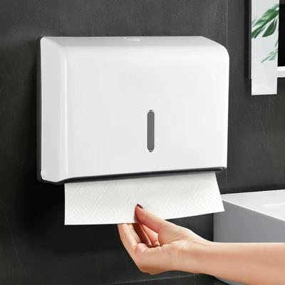 Punch Free Tissue Dispenser Hand Wiping Paper Box Wall Mounted Household Toilet Paper Drawer Washroom Paper Towel Storage Racs