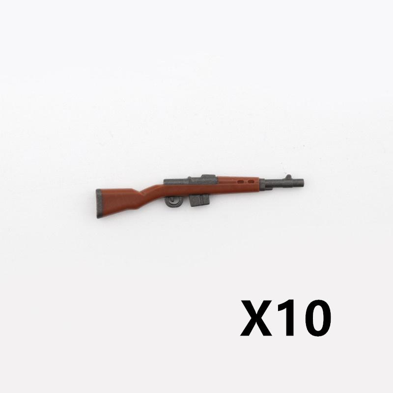 5/10 WW2 Soldier Weapons Building Block Two-color Printing Machine Rifle Submachine Sniper Guns Military Accessories Block Bricks C238