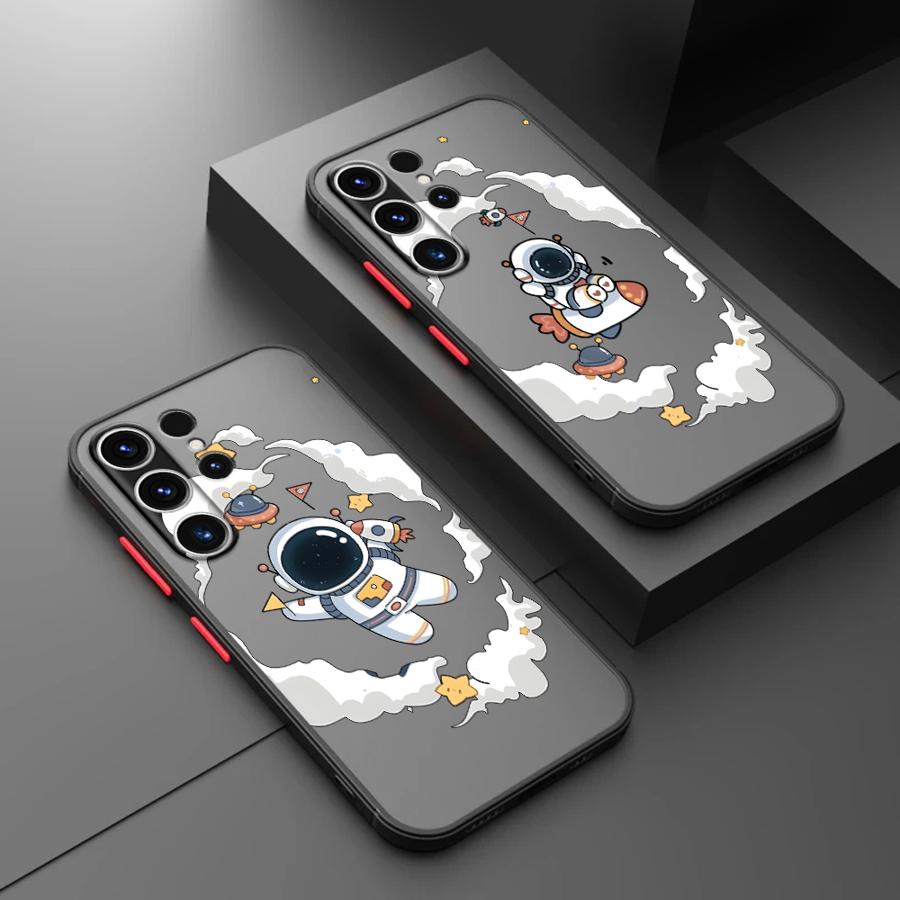 Funda Back Phone Cover Case for Samsung Galaxy S26 S23 FE S21 Note 20 Ultra 10+ S25 Ultra S24 Plus S20 FE S22 Cute Cartoon