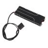 M.2 2280 SSD Heatsink with PWM Cooling Fan Aluminum Alloy Copper M.2 2280 SSD Cooler for Gaming PC