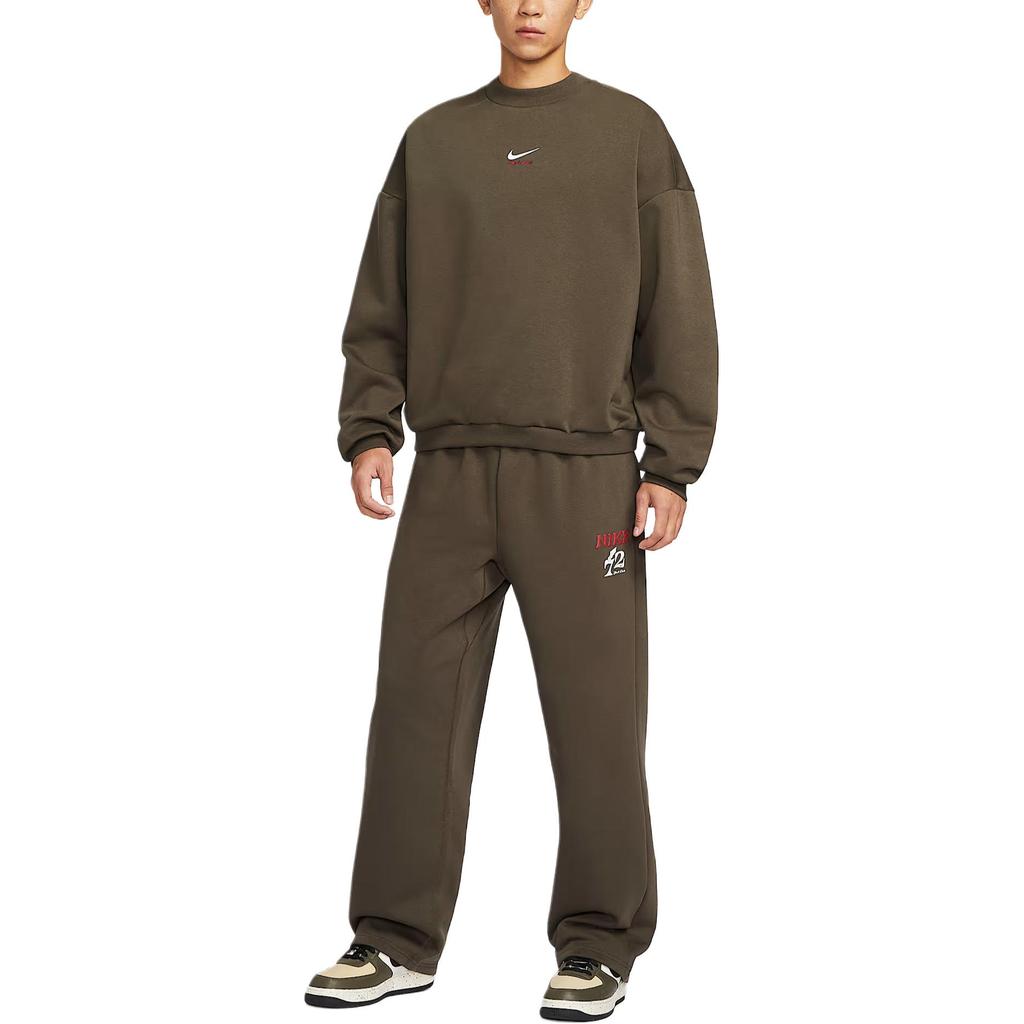 Nike Sportswear Men's Fleece Crew Neck Sweatshirt 'Medium Olive' IQ3819-212