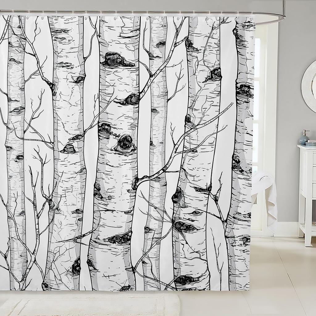 Funny Swimming Dog Fabric Shower Curtain Cute Pet Shower Curtain for Kids Ocean Theme Bathroom Waterproof Accessories with