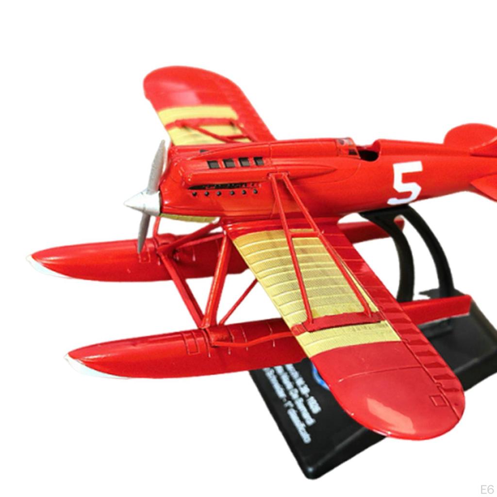 Diecast Aircraft Airplane Model Seaplane for TV Cabinet Bar Bedroom Living Room Office