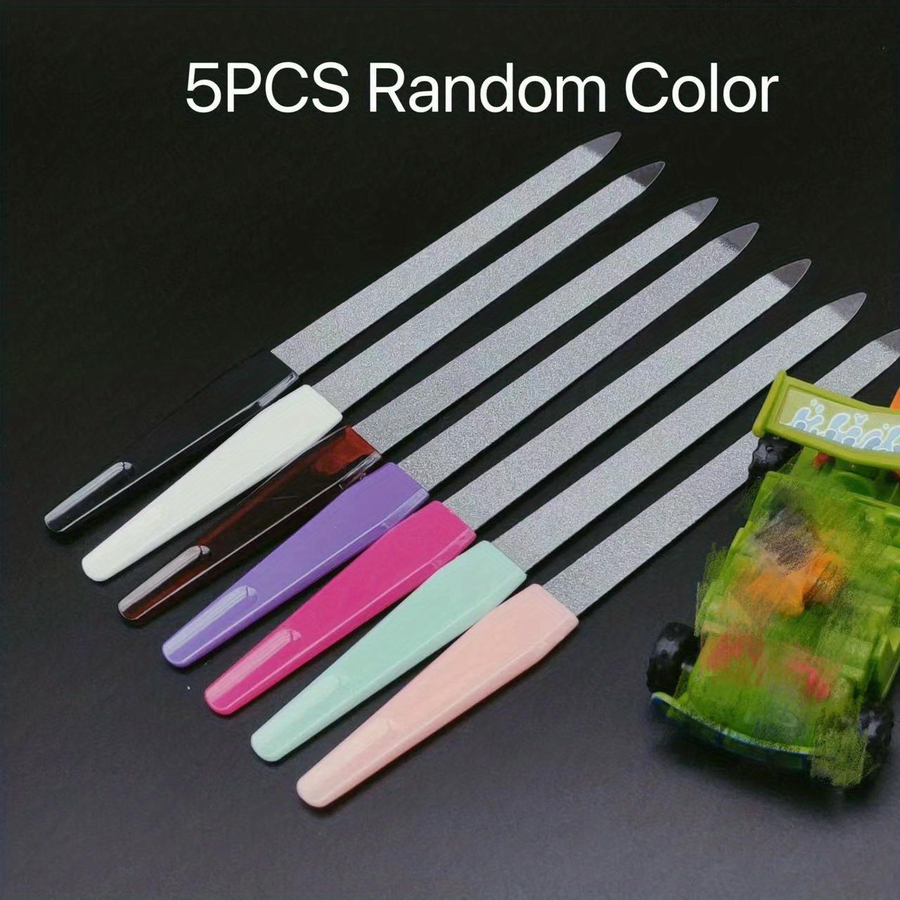 

5Pcs Professional Nail Care Set, with double-sided nail files. Ideal for manicure and pedicure at home or salon. 5 PCs