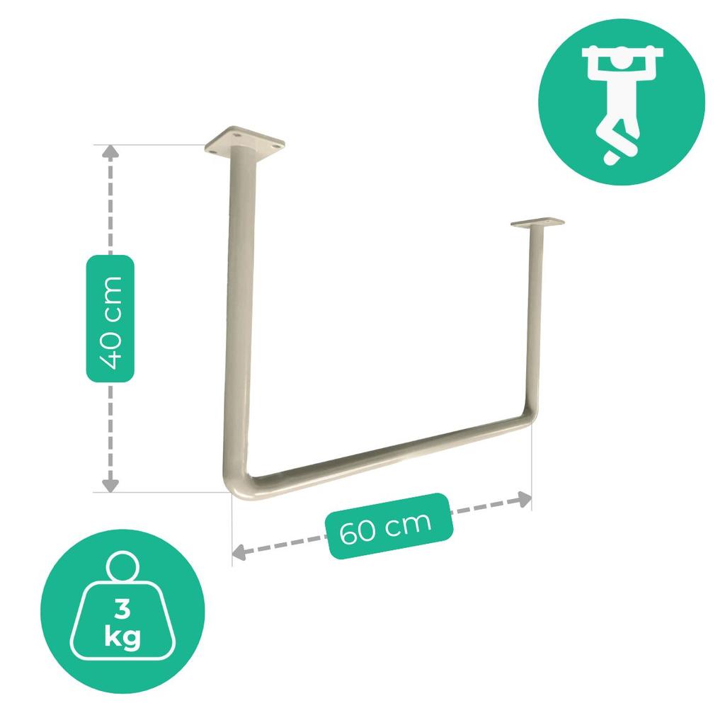 Ceiling Pull-Up Bar Beige 60 X 40Cm