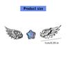 Lightweight Comfortable Star Angel Wing Studs Earrings Stylish Ear Accessories for Daily Wear Travel and Gifting