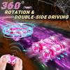 Spider Remote Control Car, Double Sided 360°Rotating USB Direct Charging RC Cars with Cool Lights, 2.4Ghz Drift RC Stunt Car, 360°Rotating 4WD