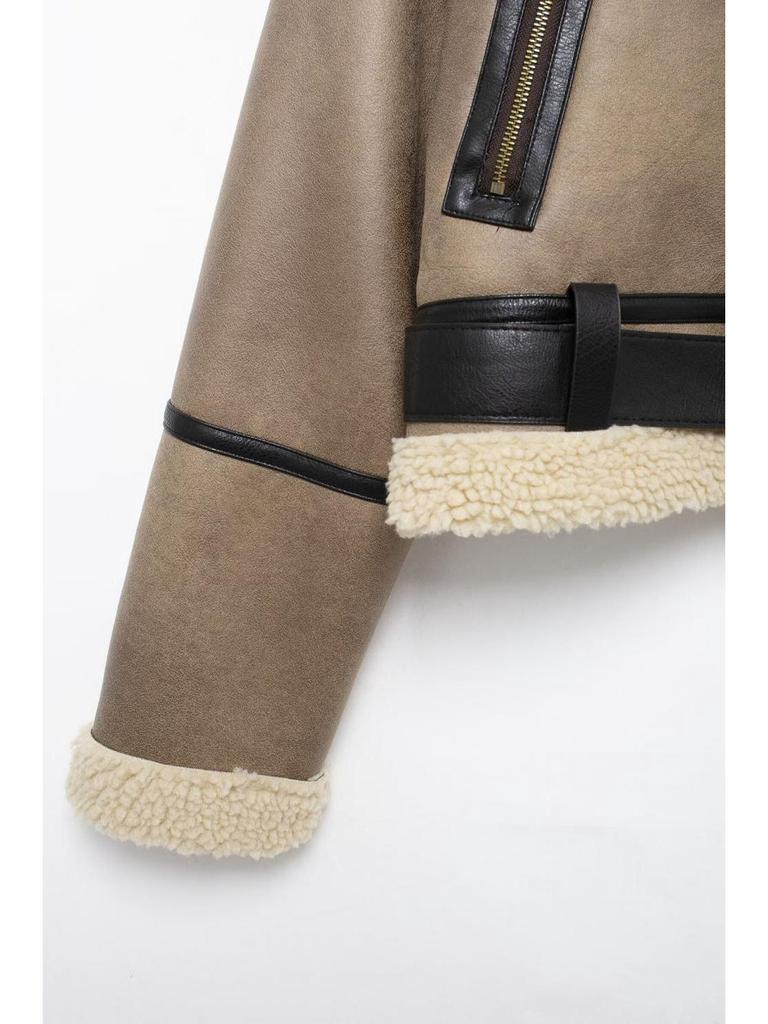 Autumn/Winter European & American Women's Street Fashion Double-Sided Short Jacket Coat