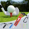 Golf Tee Height Adjuster Precision Tool With Magnetic Keychain For Portable Golf Course Accessory 5