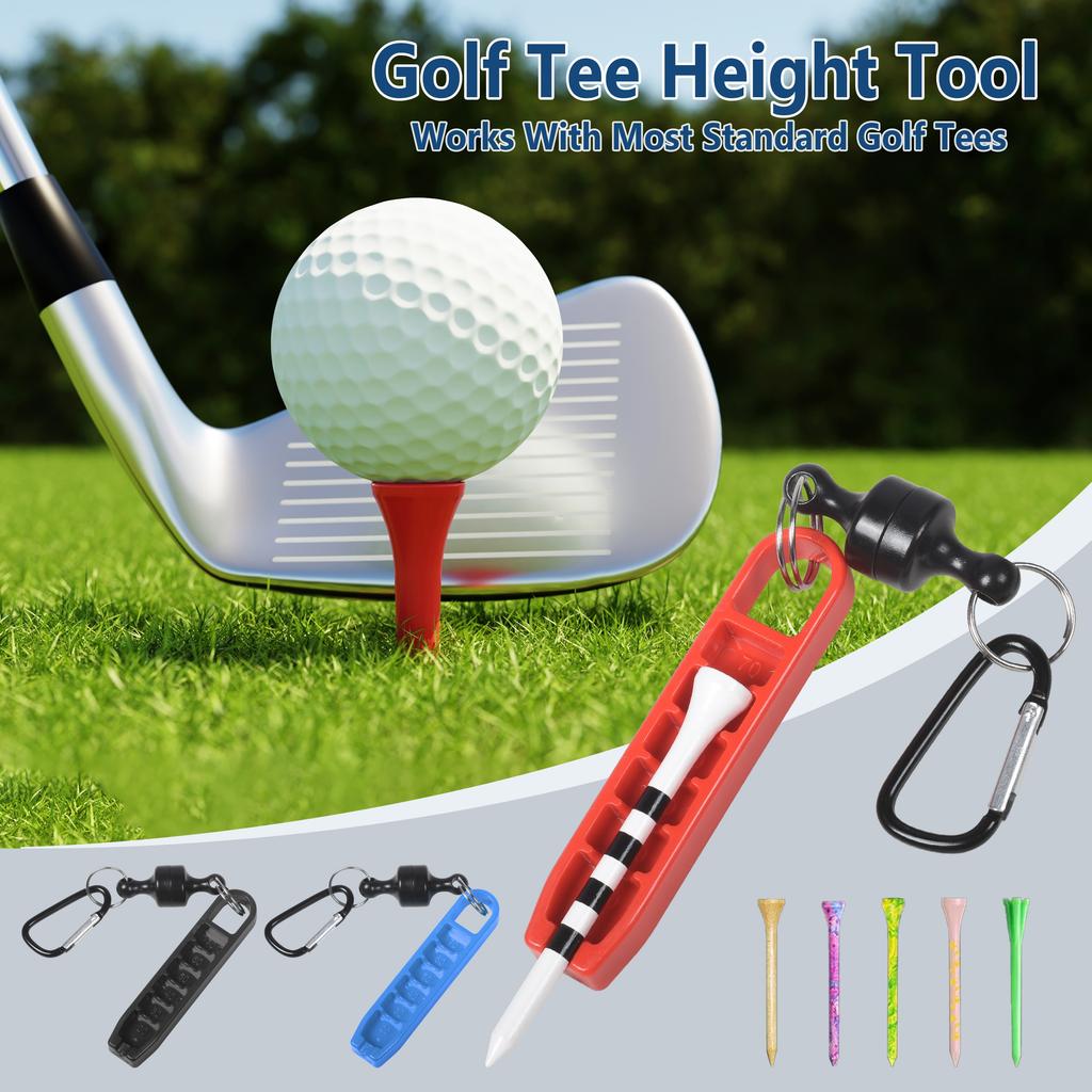 Golf Tee Height Adjuster Precision Tool With Magnetic Keychain For Portable Golf Course Accessory 5