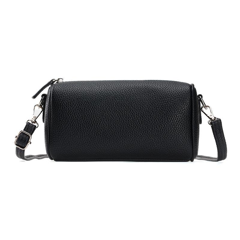 Fashionable, Versatile, Lightweight, Zipper, Large-capacity Casual Single-shoulder Crossbody Bag, Small Round Pillow Bag