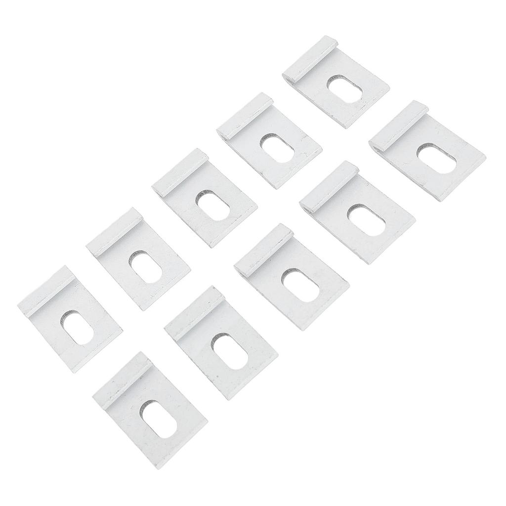 10PCS Greenhouse Base Hook Set Aluminum Greenhouse Base Clips Hook Fixings Attaches Fixture Set for
