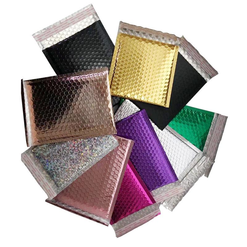 Luxury Laser Aluminized Metal Bubble Bag for Clothing Packaging