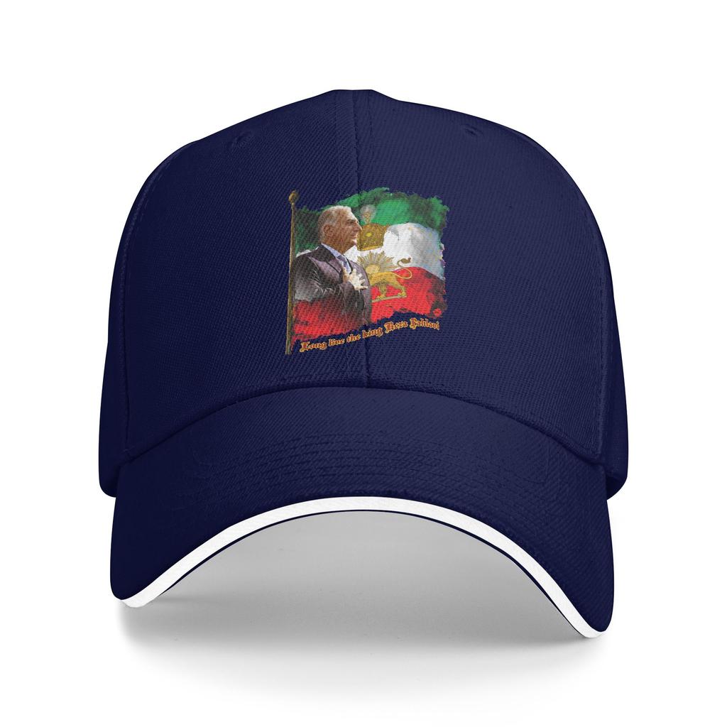 King Reza Pahlavi Sun Baseball Cap Summer Women Men Custom DIY Hip Hop Hats Breathable Casual Kpop Rock Baseball Caps