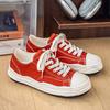 Men's Platform Sneakers Autumn Fashion Lace Up Outdoor Non Slip Canvas Shoes Comfortable Height Increase Low Help Casual Shoes
