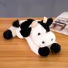Realistic Plush Cow Toy Soft Stuffed Animal with Black & White Spots Cuddly Companion Birthday Gift for Boys Girls