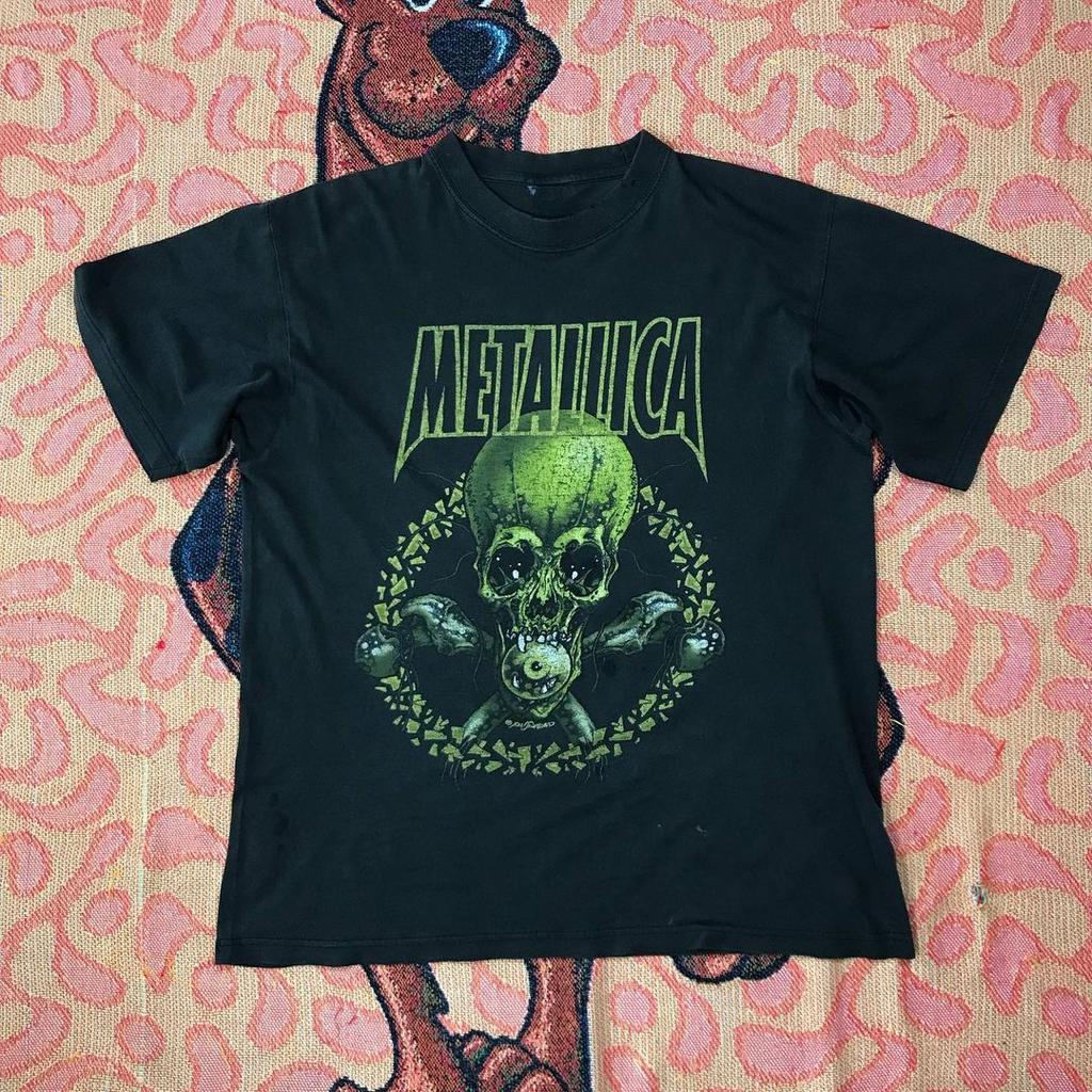 2024 Popular New Style New American Fashion Metal Band Lars Ulrich Short-sleeved T-shirt for Men and Women In The Same Style