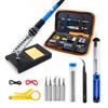 60W Adjustable Electric Soldering Iron Kit, 16-Piece, for Home Welding and Repair