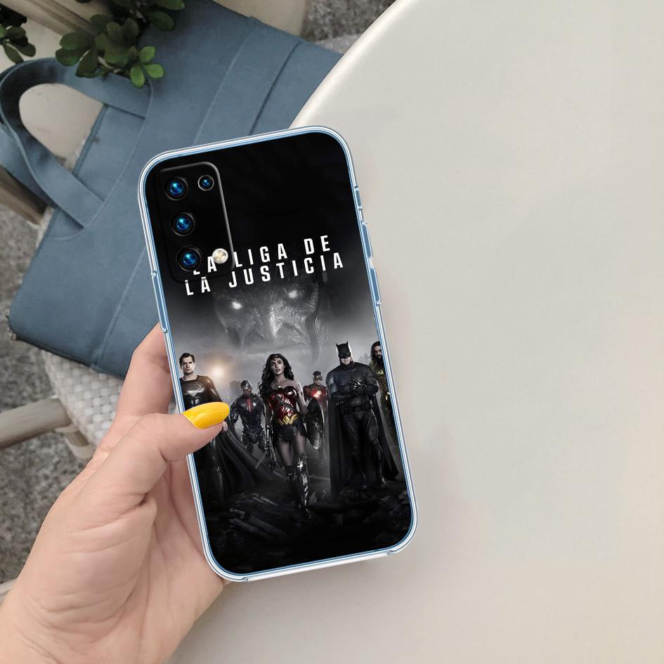 CJ72 Justice league Soft Shell Transparent Phone Case for Samsung Galaxy A04 A04S A14 A23 A34 A54 M23 M33 M52 M53